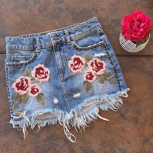 free people mini skirt